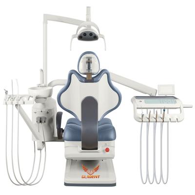 China Metal CE Approved Disinfection Dental Unit Dental Chair With Metal Backrest for sale