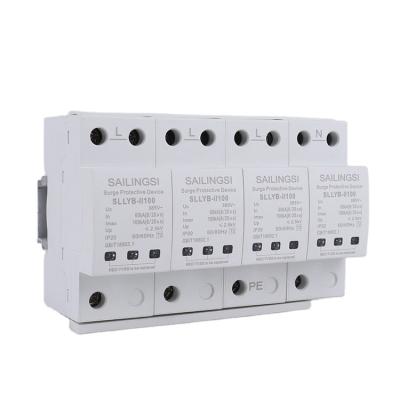 China Wholesale Price Surge Arrester for 1000v DC Solar Photovoltaic (PV) System Protector SLLYB-II100-4P Surge for sale