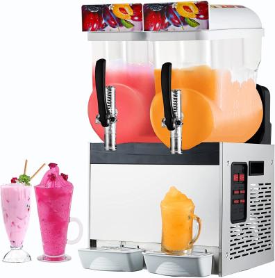 China Bebida congelada tanque de Margarita Slush Machine 110V 15L*2 do fabricante do batido à venda