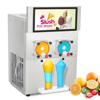 China Totally Enclosed Frozen Cocktail Ice Slush Machine Bubble Tea Cocktail Margarita Milkshake for sale