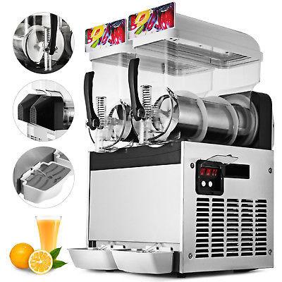 China Double Bowls Fruit Juice Frozen Slush Machine , Frozen Margarita Machine for sale