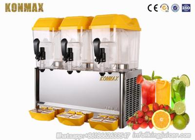 China dispensador de la bebida del restaurante de los 3 tanques con capacidad 54 litros/dispensador frío del jugo en venta