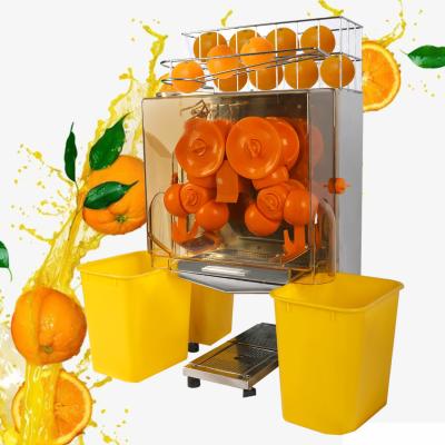 China Frischer Orangensaft-Tischplattenquetscher mit Edelstahl-Notenauflage zu verkaufen