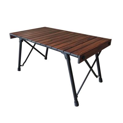 China Roll Up Table Top Outdoor Sizes Lightweight Adjustable Portable Roll Up Roll Up Camping Composite Aluminum Folding Picnic Table for sale