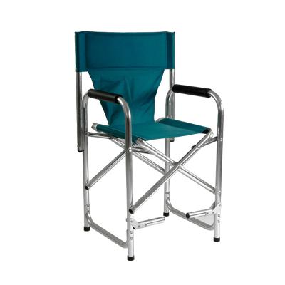 China Onwaysports Durable Outdoor Aluminum Portable Folding Material Manager Large Camping Chair With Footrest for sale