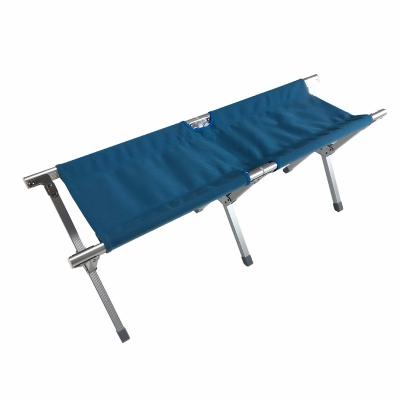 China Aluminum+fabric Factory Wholesale Aluminum+fabric Bench 2 Person Bench Folding 2 Seat Outdoor Camping Beach Chair for sale