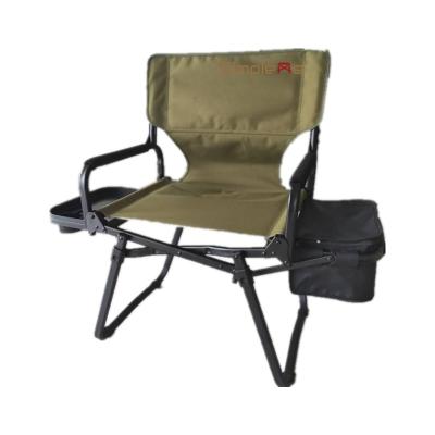 China Onwaysports Modern Outdoor Aluminum Compact Folding Camping Manager Chair With Side Table And Cooler Bag for sale