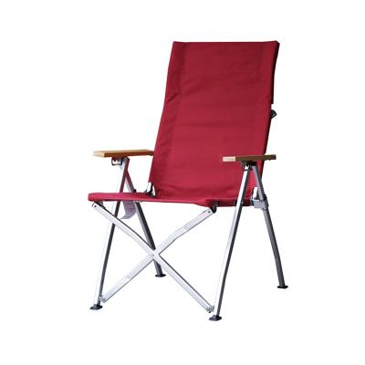 China Japanese OnwaySports 4 Positions Adjustable Outdoor Relax Reclining Folding Camping Chair With Armrest for sale