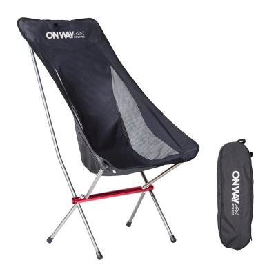 China OnwaySports Moon Modern Wholesale Aluminum Foldable Outdoor Camping Chair For Fishing for sale