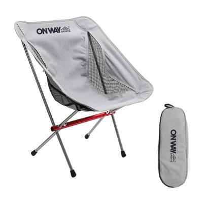 China OnwaySports Modern Portable Foldable Moon Camping Chair Outdoor Folding Aluminum for sale