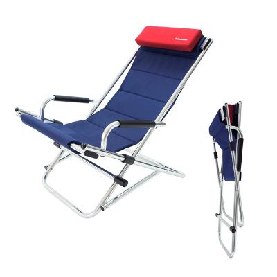 China OnwaySports Designer Durable Material Italian Lounge Chairs Folding Weightless Portable Outdoor Rocker Beach Chair for sale