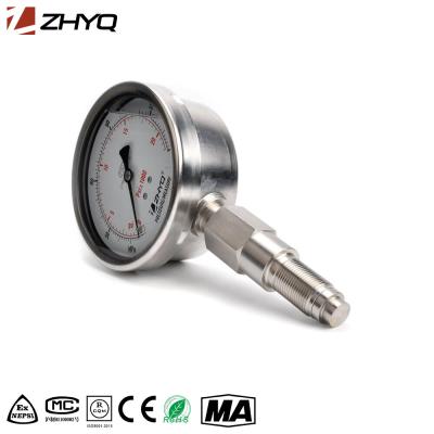 China 100mm PT124Y-620 Diaphragm Seal Pressure Gauge High Quality Sanitary Stainless Steel Diaphragm Pressure Gauge for sale