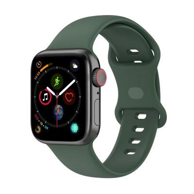 China Touch Screen Silicone Strap For Apple Watch Se 7 6 5 44MM 40MM IWatch 38MM 42MM Sports Band For IWO W26 W46 W56 W66 HW12 HW16 HW22 T500 Correa for sale