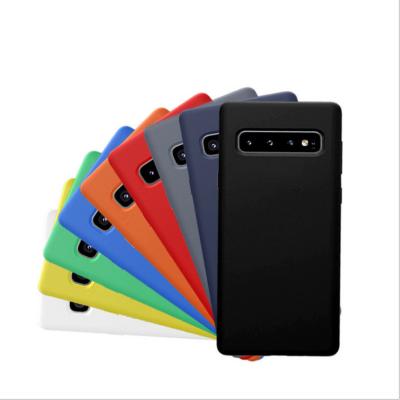 China Full silicone shockproof liquid case protective mobile phone for s10+ s10 s10lite s10+ S10 S10e s20 s20 plus s20 ultra for sale