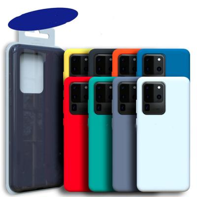 China Shockproof Liquid Classic Fashion Phone Case Pure Color Silicone Case For S10 PLUS PLUS S20 Note 10 Pro for sale