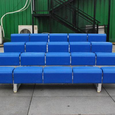 China Bleacher de alumínio exterior de 4 fileiras que assenta com assentos plásticos à venda