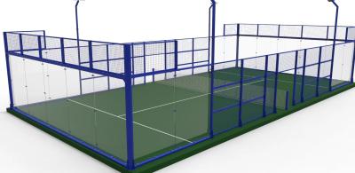 China Outdoor Panoramic Padel Tennis Court Convenient Sports Ground Team en venta