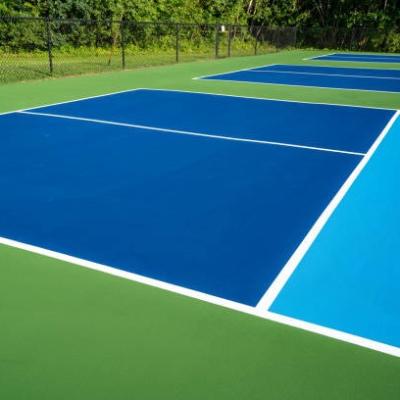 China Colores modificados para requisitos particulares superficiales de Pickleball 	Corte Mat Sports Pickleball Flooring de Pickleball en venta