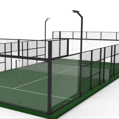 China Corte de tênis de padel sintético suave Instalação fácil à venda