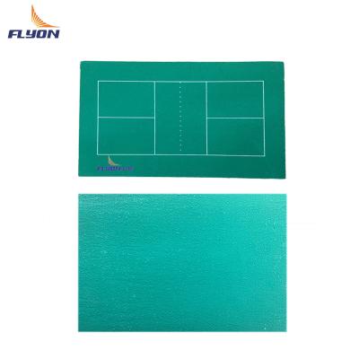 China 2 Mm PVC Pickleball Court Mat With Sand Pattern 198.43 Pound/Roll PVC Acrylic Coating zu verkaufen