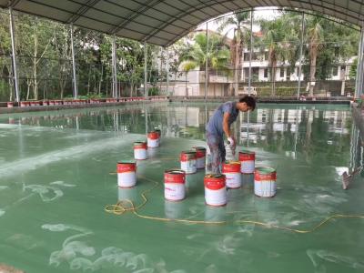 Κίνα Waterproof PU Sports Court Material For Indoor Or Outdoor Cement Asphalt προς πώληση