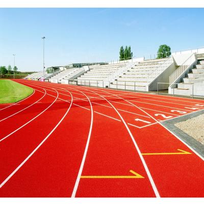 中国 Long Distance Running Track Rubber Surface 8M X 400M Fade And Uv Resistant Smooth Track 販売のため