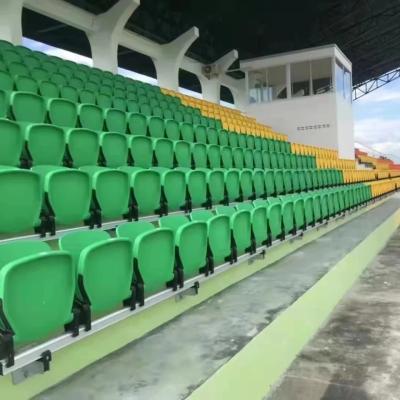 China Customized Logo Stadium Fixed Chair in Green Yellow Blue Red Orange - Free Samples Included for sale