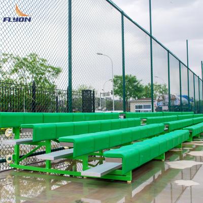 China Customizable Outdoor Aluminum Bleachers With Optional Guardrails for sale