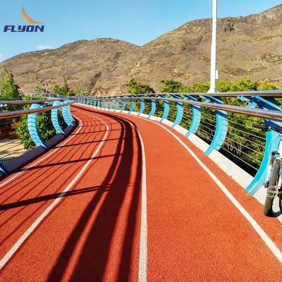 China Pista de corrida esportiva de material de borracha exterior Pista de corrida atlética Pu aglutinante para pista de tartarão à venda