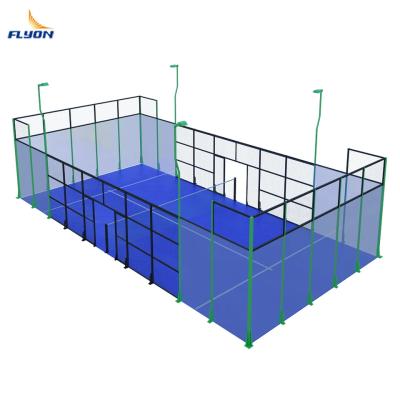 China Outdoor Padel Tennis Terrains With Smooth Synthetic Green Surface à venda