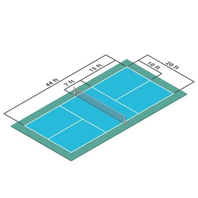 Κίνα Διάθεση μεγέθους γήπεδου 44*20ft ή 60*30ft Pickleball Court Mat Roll εγκατάσταση με αρκυλική επικάλυψη Κρυστάλλινη στρώση άμμου προς πώληση