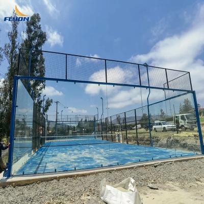 China Fácil Instalação Padel Court Verde Tamanho Padrão à venda