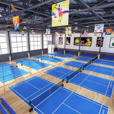 China Outdoor Indoor Courts Red PP Tiles Sports Flooring With Impact Polypropylene Copolymer for sale