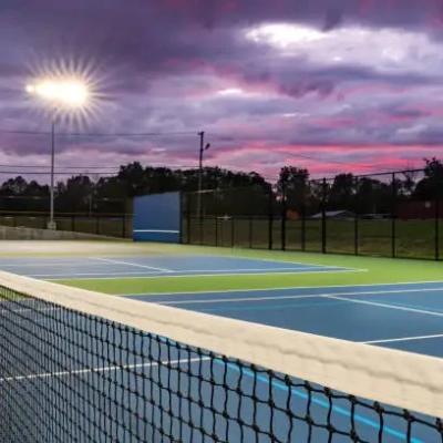 Cina Protezione UV e strato verde superiore Top- Pickleball Court Mat con Arcylic Rivestimento di sabbia cristallina in vendita