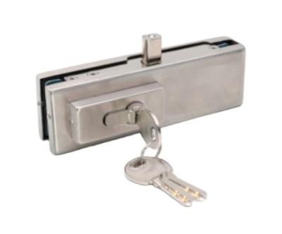 China Modern China Supplier Frameless Glass Patch Fitting Stainless Steel Door Patch Glass Lock for sale