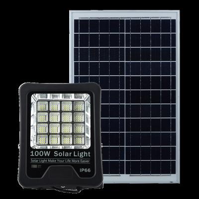 China Outdoor IP65 SMD 150W LED Aluminum Solar Flood Light With Remote Control for sale