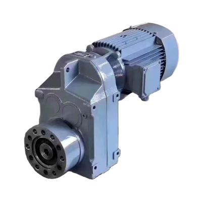 China Smooth running F series-parallel geared helical shaft motor/gear reducer for agitator china supplier for sale