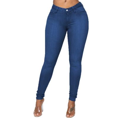 China 2022 Hot European Style Windproof Women's Plus-size Skinny Jeans Pencil Pants for sale