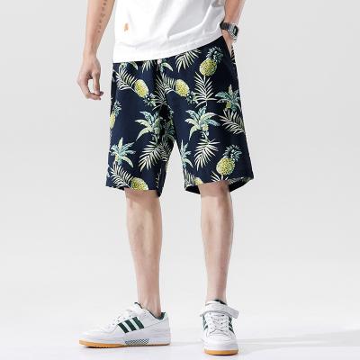 China Summer QUICK DRY Men's Shorts Fashion Large Size Leisure Sweat Loose Printed Hawaiian Shorts Pants For Men for sale