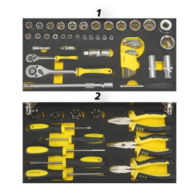 China Easy Carry High Quality Chrome Vanadium 90pcs 1/2 1/4 Car Ratchet Socket Set Tool Kit Black for sale