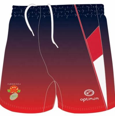 China Polyester Plus Twill Full Size Sublimation Rugby Shorts for sale