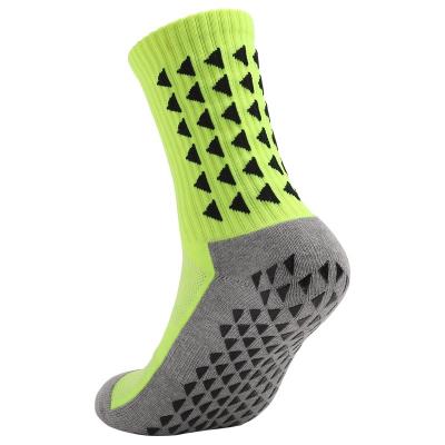 China Breathable Eco-Friendly Cotton Breathable Nylon Anti Slip Football Sports Socks For Men for sale