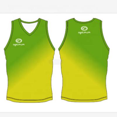 China QUICK DRY summer breathable polyester fashion men's underwear sublimation singlet for sale