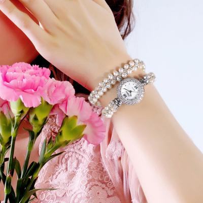 China Luxury Crystal Zircon Watch Women Ladies Diamond Wristwatch For Wholesale Hip Hop Stainless Steel Jewelry Water Resistant for sale