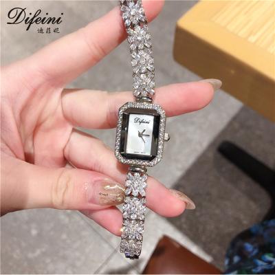 China Custom Water Resistant Diamond 925 Sterling Silver Lady Jewelry Stainless Steel Quartz Watches Wrist Women for sale