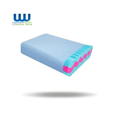 China High Quality Folded Utility Bed Memory Foam Adjustable Wave Pillow For Housekeeping Hotel for sale