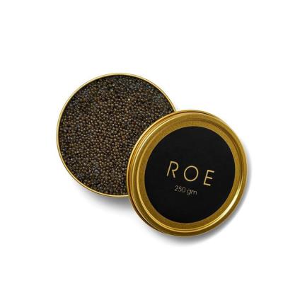 China Food Maker Custom Printing Caviar Can Round 200gr 100gr 50gr 30gr 20gr 10gr 5gr Luxury Packaging Caviar Tin Can With Lid for sale