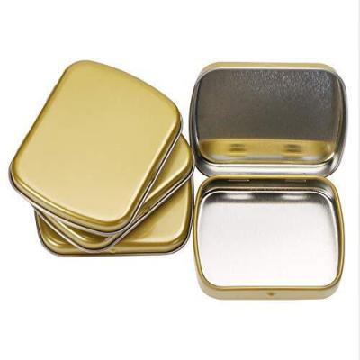 China Factory Direct Selling Luxury Recyclable Tin Case Stitch USB Key Pins Small Mini Tin Box With Hinge for sale