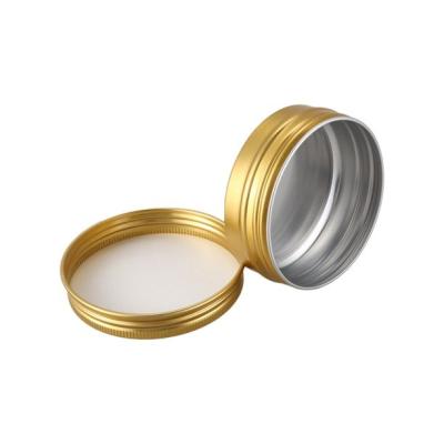 China Food grade rose gold aluminum cosmetics sex cosmetics pills lip balm pills cream candy with screw lid for sale