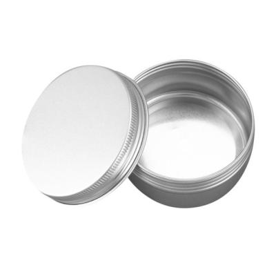 China Cosmetics Metal Tin Can Container Manufacturer Round Aluminum Jar Can 10g 15g 20g 25g 30g 50g 60g 80g 100g Stocked Cosmetic Aluminum Tins for sale